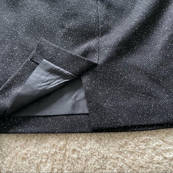 Halogen Silver Sparkle Black Skirt Size 8 - Picture 4 of 13